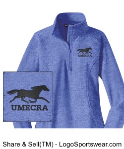 Ladies Sport-Wick Stretch 1/2-Zip Pullover Design Zoom